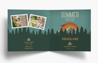 Design Preview for Design Gallery: Summer Folded Leaflets, Bi-fold Square (148 x 148 mm)