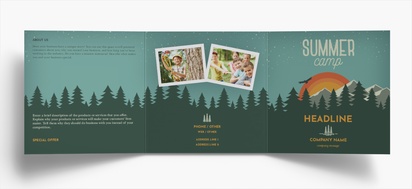 Design Preview for Design Gallery: Summer Folded Leaflets, Tri-fold Square (148 x 148 mm)