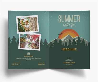 Design Preview for Design Gallery: Summer Folded Leaflets, Bi-fold A5 (148 x 210 mm)