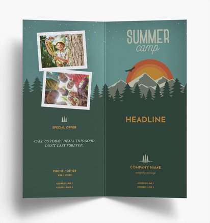 Design Preview for Design Gallery: Summer Folded Leaflets, Bi-fold DL (99 x 210 mm)
