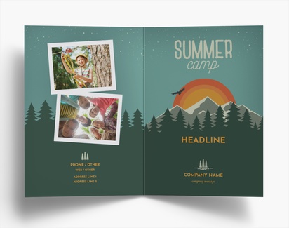 Design Preview for Design Gallery: Summer Folded Leaflets, Bi-fold A6 (105 x 148 mm)
