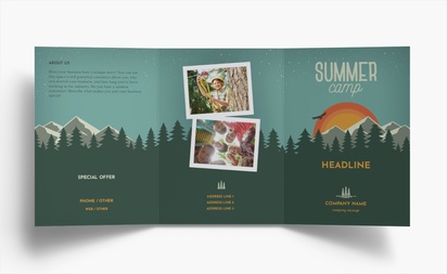 Design Preview for Design Gallery: Summer Folded Leaflets, Tri-fold A6 (105 x 148 mm)
