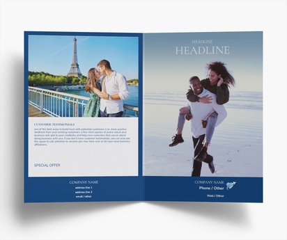 Design Preview for Templates for Travel & Accommodation Brochures , Bi-fold A5