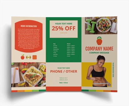Design Preview for Design Gallery: Organic Food Stores Folded Leaflets, Tri-fold DL (99 x 210 mm)