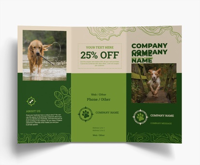Design Preview for Design Gallery: Pet Sitting & Dog Walking Folded Leaflets, Tri-fold DL (99 x 210 mm)
