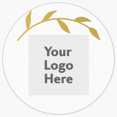 A logo wreath white yellow design for Events with 1 uploads