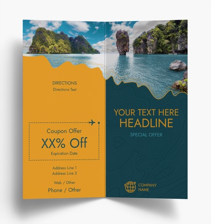 Design Preview for Design Gallery: Travel & Accommodation Flyers and Pamphlets, Bi-fold DL