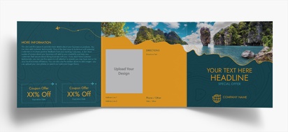 Design Preview for Design Gallery: Travel & Accommodation Folded Leaflets, Tri-fold Square (148 x 148 mm)