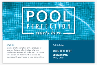 Design Preview for Pool & Spa Care Postcards Templates, 4" x 6"
