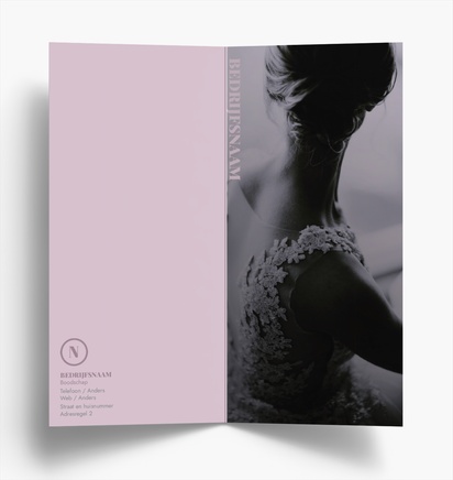 Voorvertoning ontwerp voor Ontwerpgalerij: Beauty en spa Folders, Tweeluik DL (99 x 210 mm)