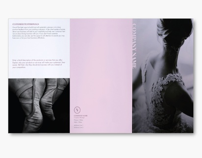 Design Preview for Design Gallery: Dance & Choreography Custom Brochures, 9" x 16" Tri-fold