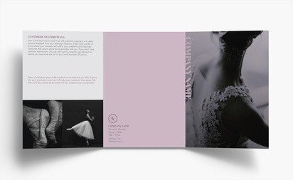 Design Preview for Design Gallery: Fashion & Modelling Folded Leaflets, Tri-fold A6 (105 x 148 mm)