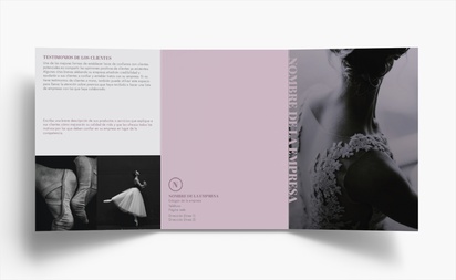 Vista previa del diseño de Galería de diseños de folletos plegados para belleza y spa, Tríptico A6 (105 x 148 mm)