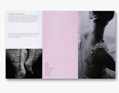 Design Preview for Design Gallery: Fashion & Modelling Custom Brochures, 8.5" x 14" Tri-fold