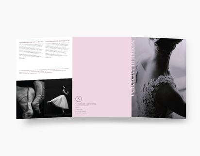 Vista previa del diseño de Galería de diseños de folletos plegados para belleza y spa, Tríptico A4 (210 x 297 mm)