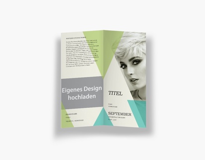 Designvorschau für Designgalerie: Falzflyer Mode & Models, Einbruchfalz DL (99 x 210 mm)