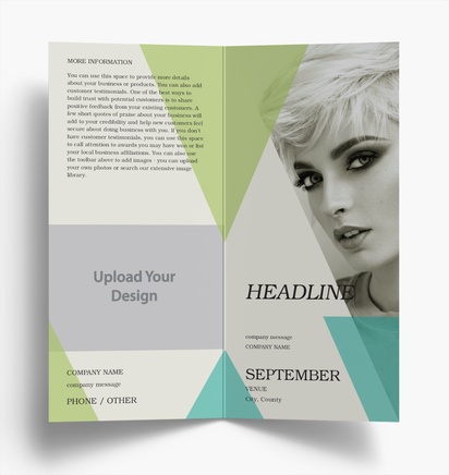 Design Preview for Design Gallery: Fashion & Modelling Folded Leaflets, Bi-fold DL (99 x 210 mm)