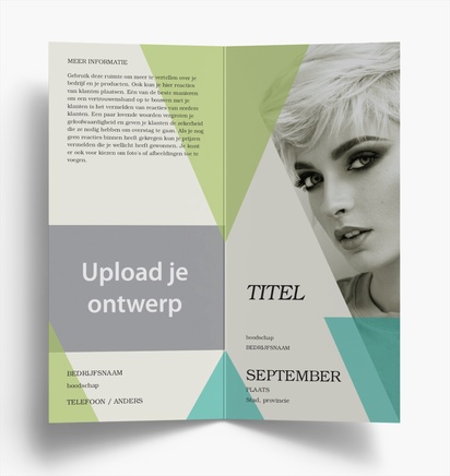 Voorvertoning ontwerp voor Ontwerpgalerij: Marketing en PR Folders, Tweeluik DL (99 x 210 mm)