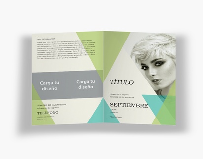 Vista previa del diseño de Galería de diseños de folletos plegados para diseño gráfico, Díptico A5 (148 x 210 mm)