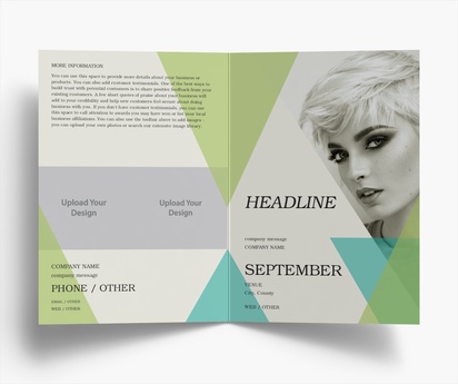 Design Preview for Design Gallery: Fashion & Modelling Folded Leaflets, Bi-fold A5 (148 x 210 mm)