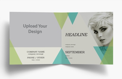 Design Preview for Design Gallery: Fashion & Modelling Folded Leaflets, Bi-fold Square (148 x 148 mm)