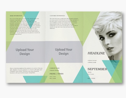 Design Preview for Design Gallery: Fashion & Modelling Custom Brochures, 8.5" x 14" Tri-fold