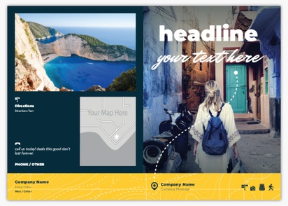 Design Preview for Design Gallery: Travel & Accommodation Flyers, Bi-fold A5
