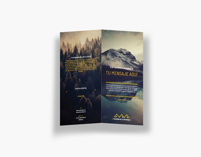 Vista previa del diseño de Galería de diseños de folletos plegados para naturaleza y paisajes, Díptico DL (99 x 210 mm)
