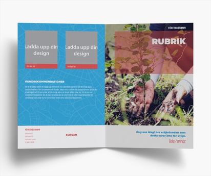 Förhandsgranskning av design för Designgalleri: Lantbruk Flyers och broschyrer, Enkelfalsning A5 (148 x 210 mm)