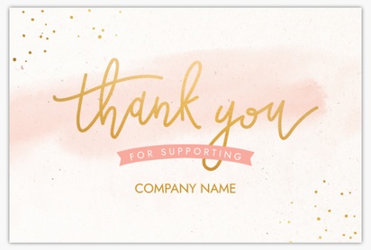 A hand lettering thank you for supporting my small business white cream design for Elegant