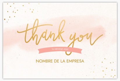 Un Letras a mano gracias por apoyar mi pequeña empresa diseño blanco crema para Elegante
