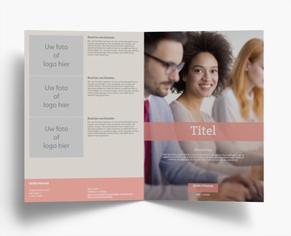 Voorvertoning ontwerp voor Ontwerpgalerij: Marketing en communicatie Folders, Tweeluik A4 (210 x 297 mm)
