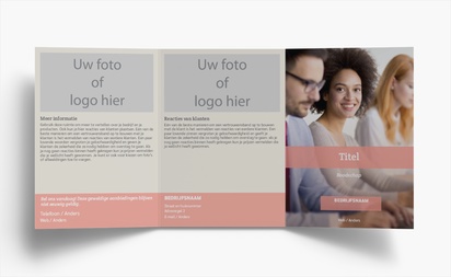 Voorvertoning ontwerp voor Ontwerpgalerij: Gezondheid en maatschappelijke dienstverlening Folders, Drieluik A6 (105 x 148 mm)