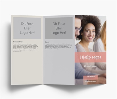 Forhåndsvisning af design for Designgalleri: Markedsføring og PR Brochurer, Z-fals DL (99 x 210 mm)
