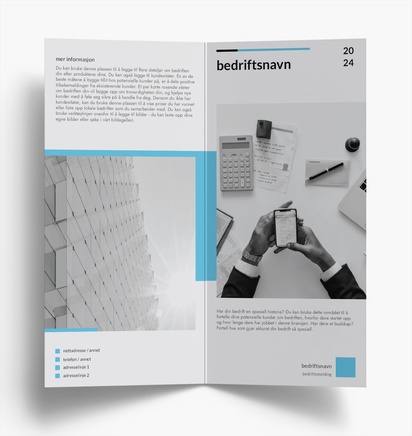 Forhåndsvisning av design for Designgalleri: Vikarbyrå Brosjyrer, 2-fløyet DL (99 x 210 mm)