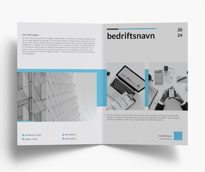 Forhåndsvisning av design for Designgalleri: Vikarbyrå Brosjyrer, 2-fløyet A5 (148 x 210 mm)