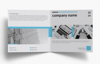 Design Preview for Design Gallery: Customer Service Folded Leaflets, Bi-fold Square (148 x 148 mm)