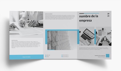 Vista previa del diseño de Galería de diseños de folletos plegados para servicios empresariales, Tríptico A5 (148 x 210 mm)