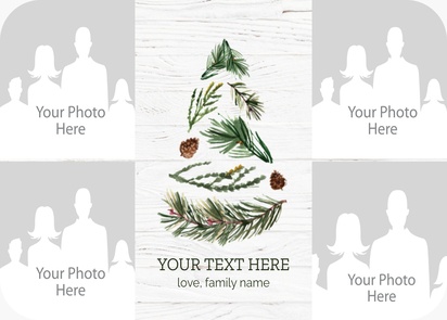 Design Preview for Design Gallery: Rustic Greeting Cards, 11.7 x 18.2 cm Flat
