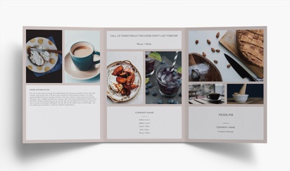Design Preview for Design Gallery: Coffee Shops Folded Leaflets, Tri-fold A5 (148 x 210 mm)