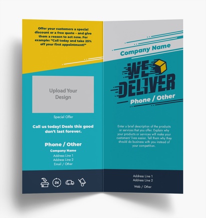 Design Preview for Design Gallery: Marketing & Communications Folded Leaflets, Bi-fold DL (99 x 210 mm)