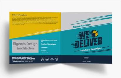 Designvorschau für Designgalerie: Falzflyer Marketing & Kommunikation, Einbruchfalz Quadratisch (148 x 148 mm)