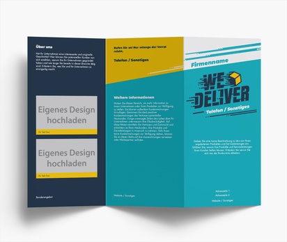 Designvorschau für Designgalerie: Falzflyer Marketing & Kommunikation, Zickzackfalz DL (99 x 210 mm)
