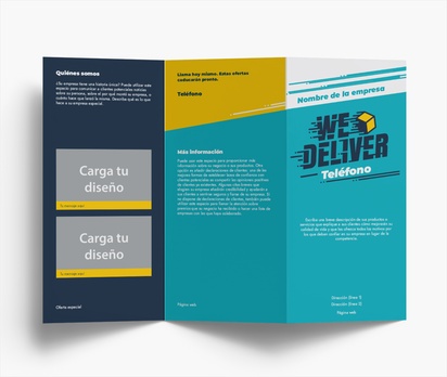 Vista previa del diseño de Galería de diseños de folletos plegados para marketing y relaciones públicas, Pliegue en acordeón DL (99 x 210 mm)