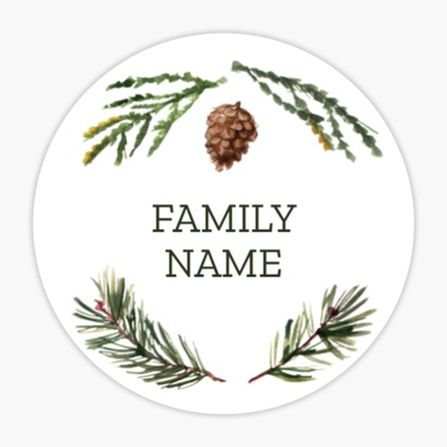 A botanicals pine needles brown gray design for Events