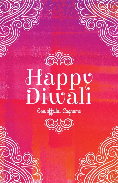 Anteprima design per Galleria di design: Biglietto d’auguri per Diwali, 18.2 x 11.7 cm  Piatto