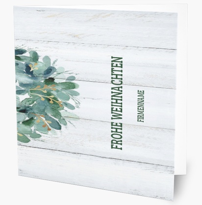 Designvorschau für Designgalerie: Weihnachtskarten Bäume & Kränze, 14 cm x 14 cm  Klappformat