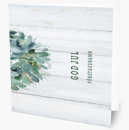 Förhandsgranskning av design för Designgalleri: Träd & blommor Egna julkort 2023, 14 cm x 14 cm  Vikt