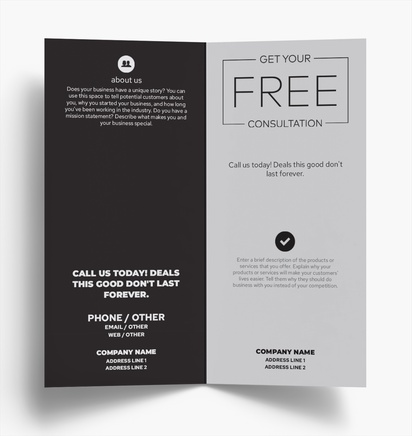 Design Preview for Design Gallery: Business Services Flyers and Pamphlets, Bi-fold DL