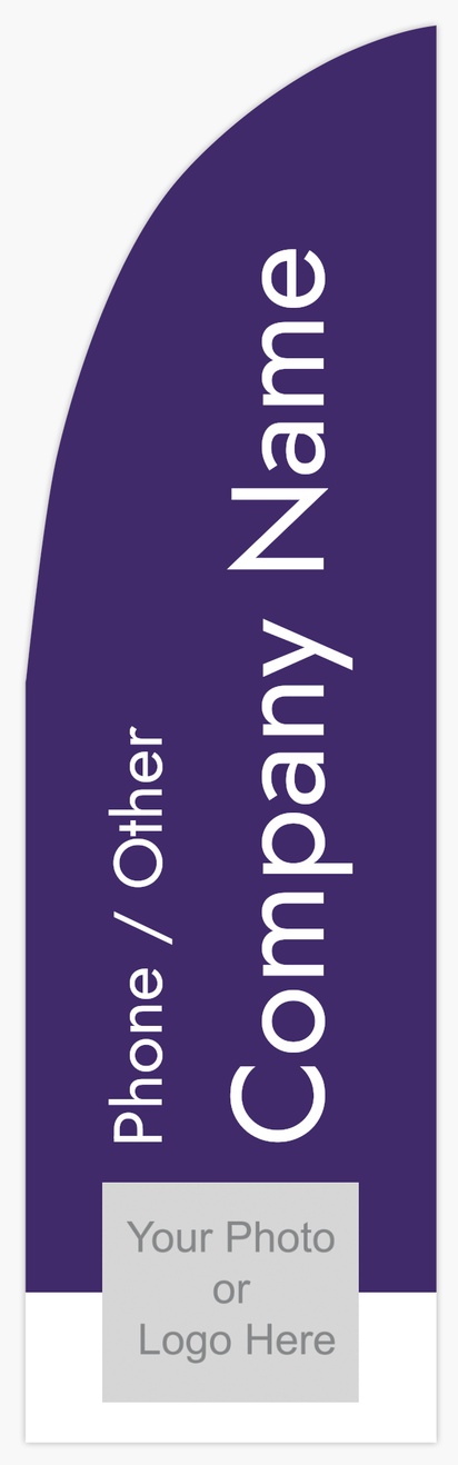 A photo conservative purple white design with 1 uploads